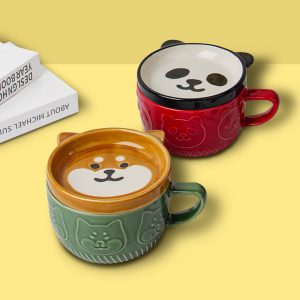 Glazed-Ceramic-Glass-with-Coaster