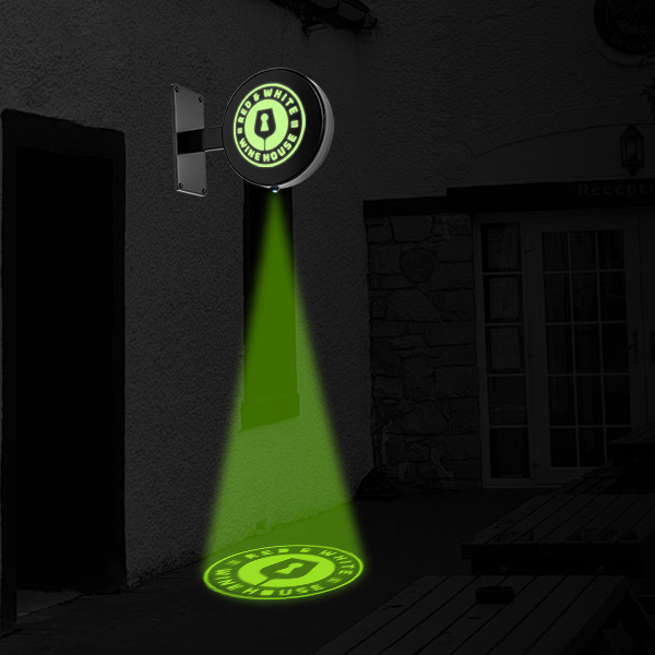 Sign-Board-With-Logo-Projection