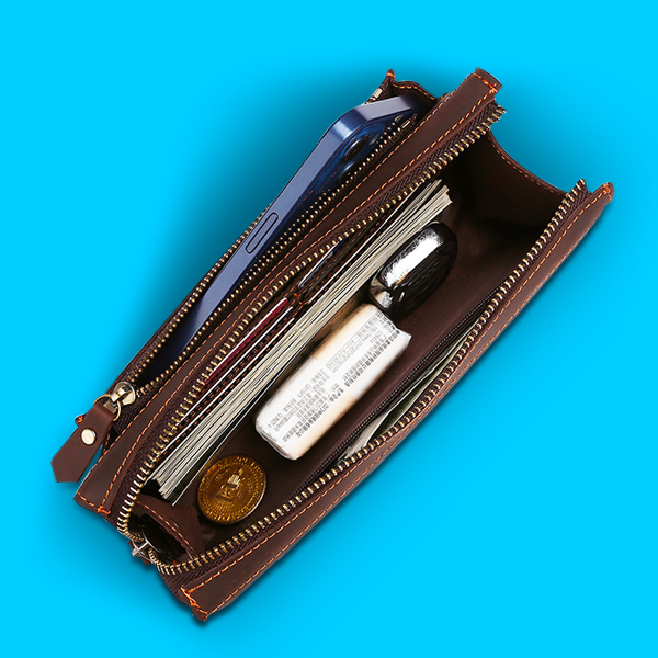 Waterborne-PU-Leather-Men-Clutch-Bag