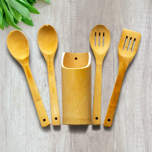 Bamboo Cooking Utensils Set