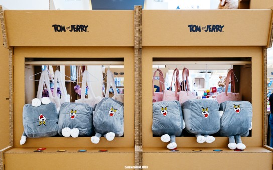 Tom and Jerry merchandise at pop-up event