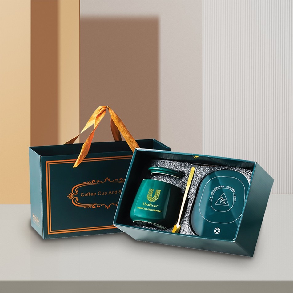 Rethinking Corporate Gifting A Strategic Playbook for Marketers - Ceramic Mug with USB Warmer Set