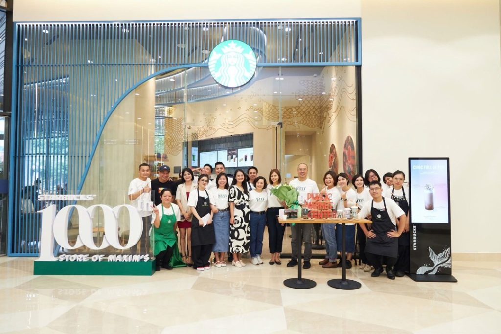 Starbucks 1000th store by Maxim sign
