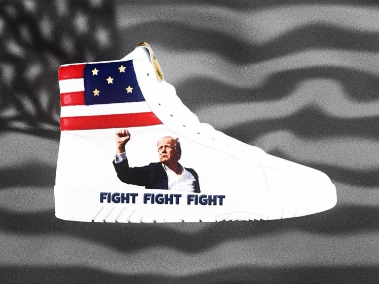 Trump merch sneakers