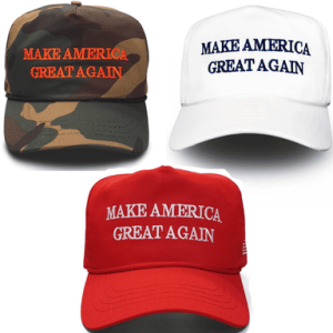 Trump merch caps