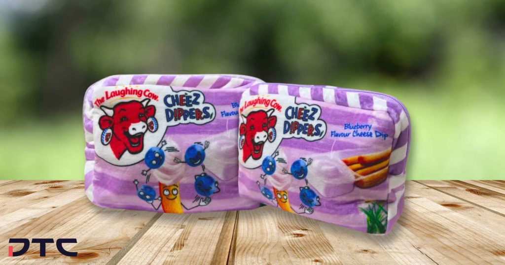 Purple blueberry Cheez Dippers pencil case