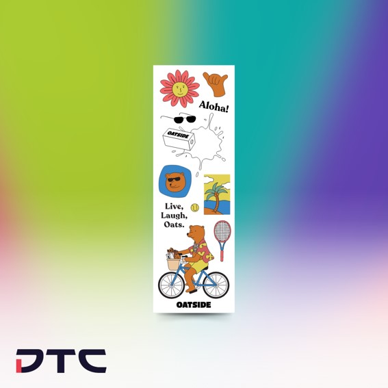 Oatside Temporary Tattoo Stickers