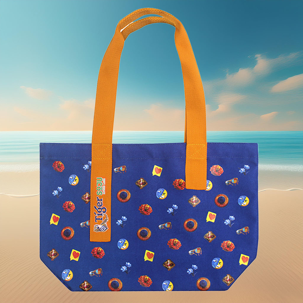 Tiger Soju Beach Bag gift with purchase - back view