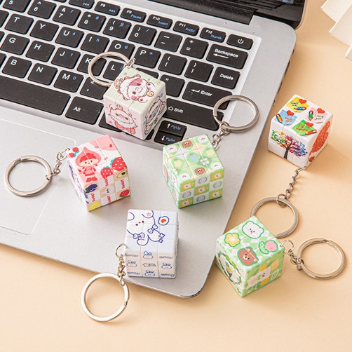 Custom Rubik’s Cube Keychain 2