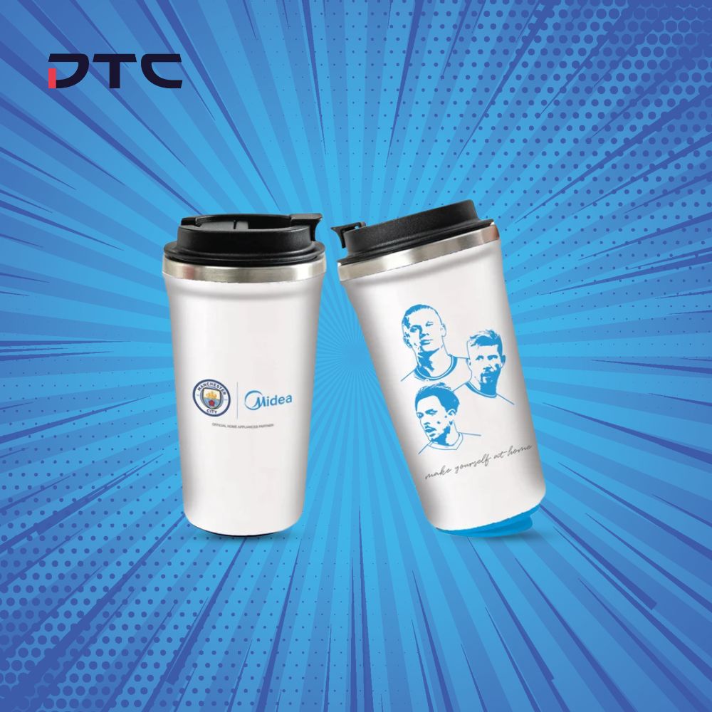 Midea x ManCity anti-slip Suction Tumbler