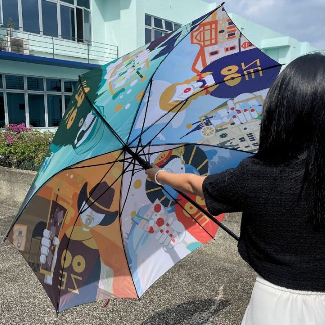 OOZE brand umbrella customised promo merchandise