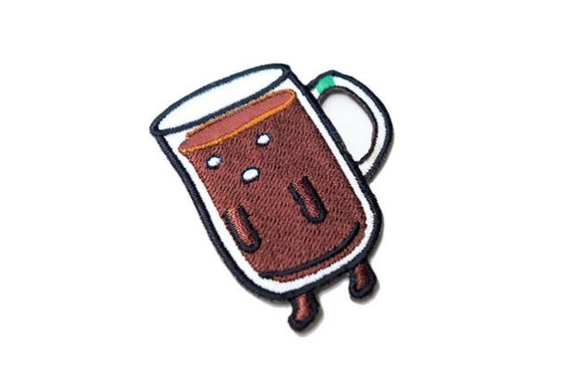 cup shape nostalgic Iron-On Patch