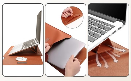 Laptop pouch with stand - corporate gift