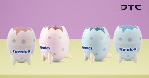 Mentos Vietnam gwp Dino Egg Pen Holder promotional gift showcase