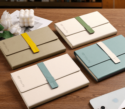 3 Fold PU Notebook