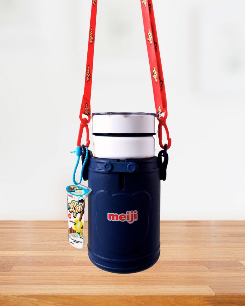 Meiji gift with purchase - Meiji Bottle Holder with white bottle