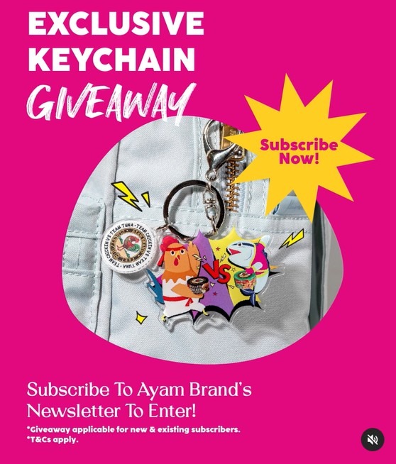 Ayam Brand keychain - custom acrylic keychain