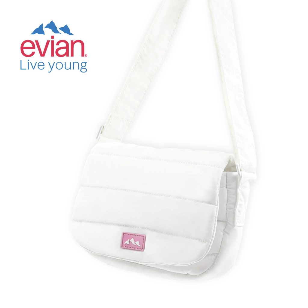 Evian promotional gift - regional fulfilment - Evian Puffy Sling Bag