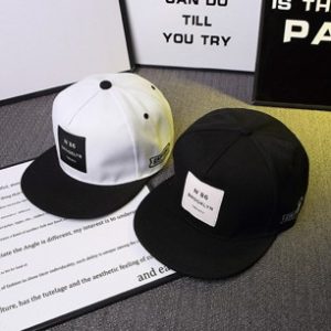 PU Label Flat Peak Cap