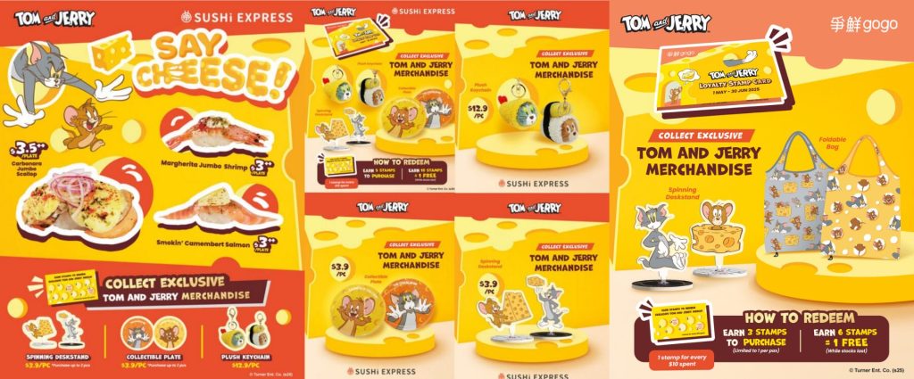 Sushi Express and GoGo Marketing Campaign Featuring Licensed Tom & Jerry Merchandise Designed by DTC World