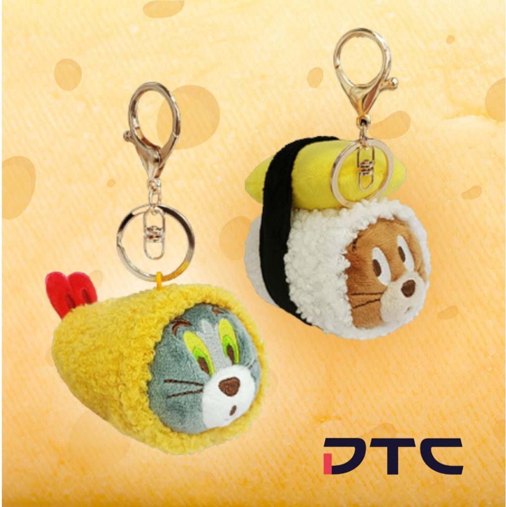 Tom and Jerry Plush Keychains: Soft, high-quality plushies of Tom & Jerry, loved by kids and collectors alike. Designed by DTC World