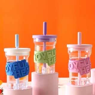 3D Letter Straw Cup