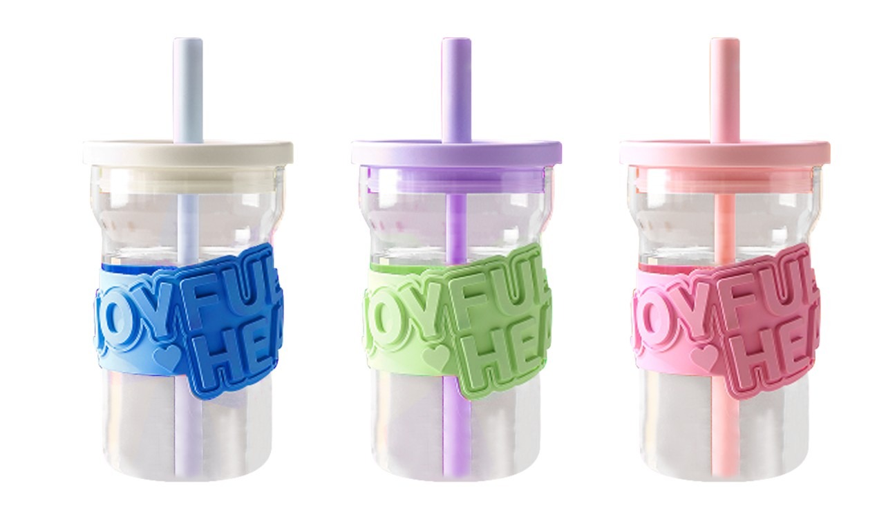 3D Letter Straw Cup