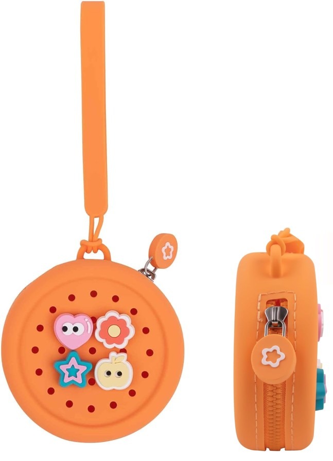 Circular DIY Pins Hand Pouch