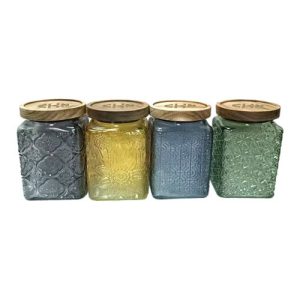 Food Square Container with Airtight Wooden Lid