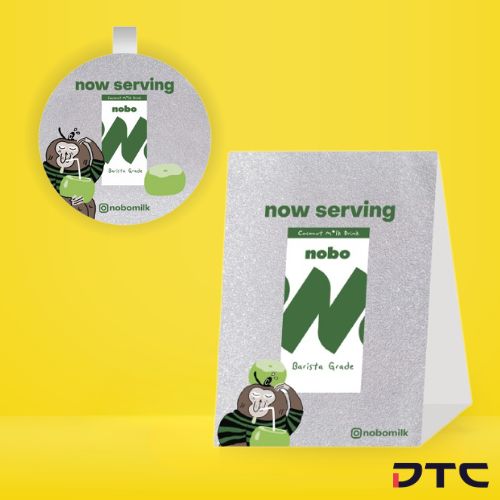 Nobo wobbler and tent card