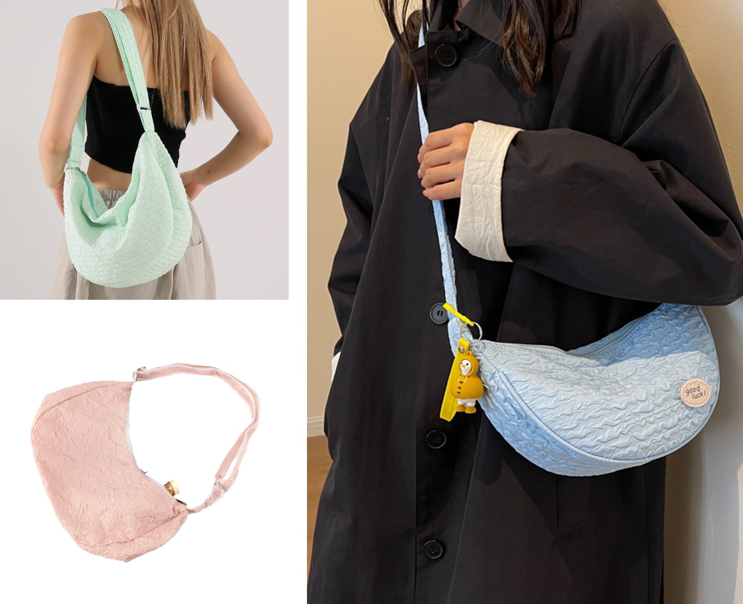 Pleated Shoulder Bag