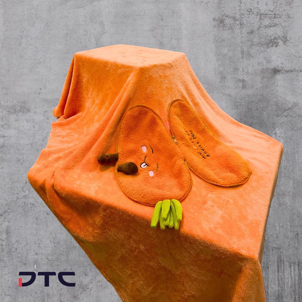 Pokka - Carrot plush cum blanket - blanket