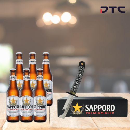 Sapporo opener with Sapporo beer