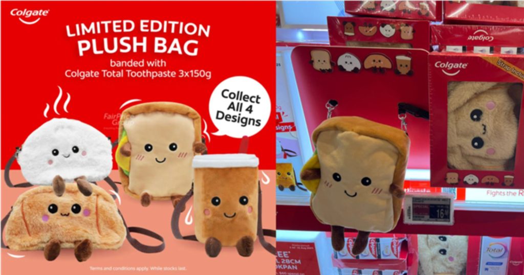 Colgate plushies bag promotion campaign