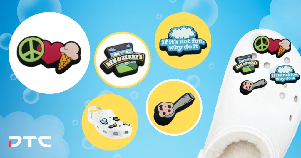 Ben & Jerry’s GWP collectible shoe charm set – produced by DTC World