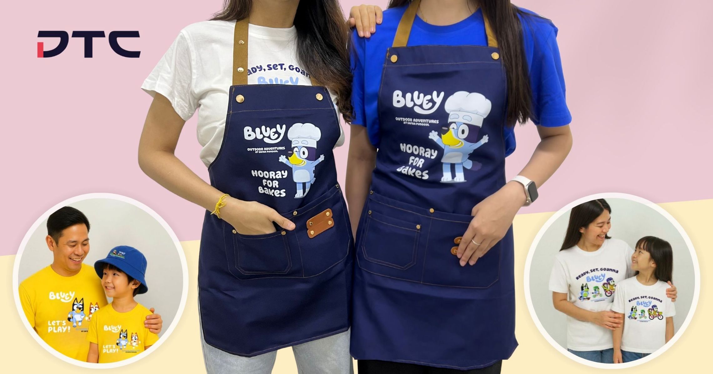 Custom Bluey apparels by DTC World at SAFRA Punggol event