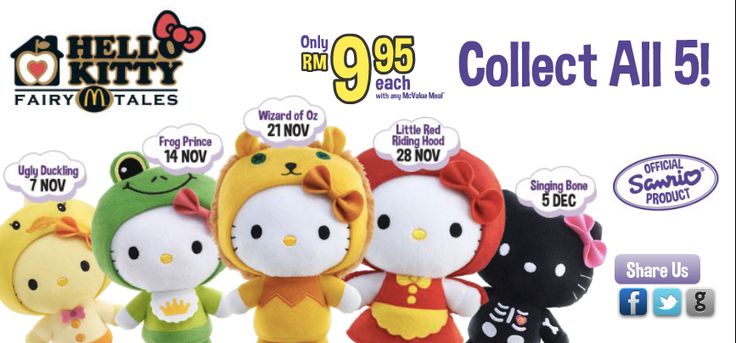 McDonald's Hello Kitty Toys