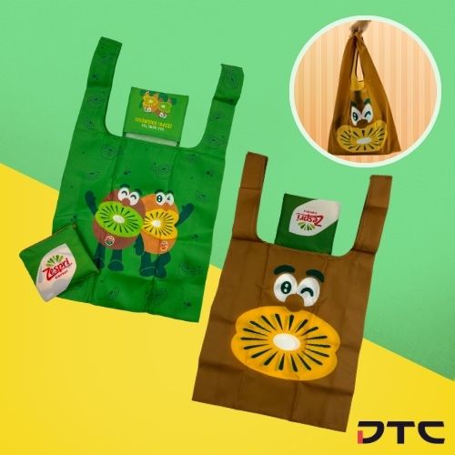 Zespri custom foldable bag created and fulfilled across 8 countries by DTC World