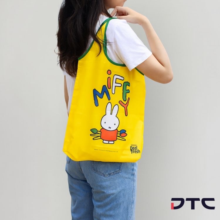 Marigold Peel Fresh Miffy Foldable Bag - yellow design