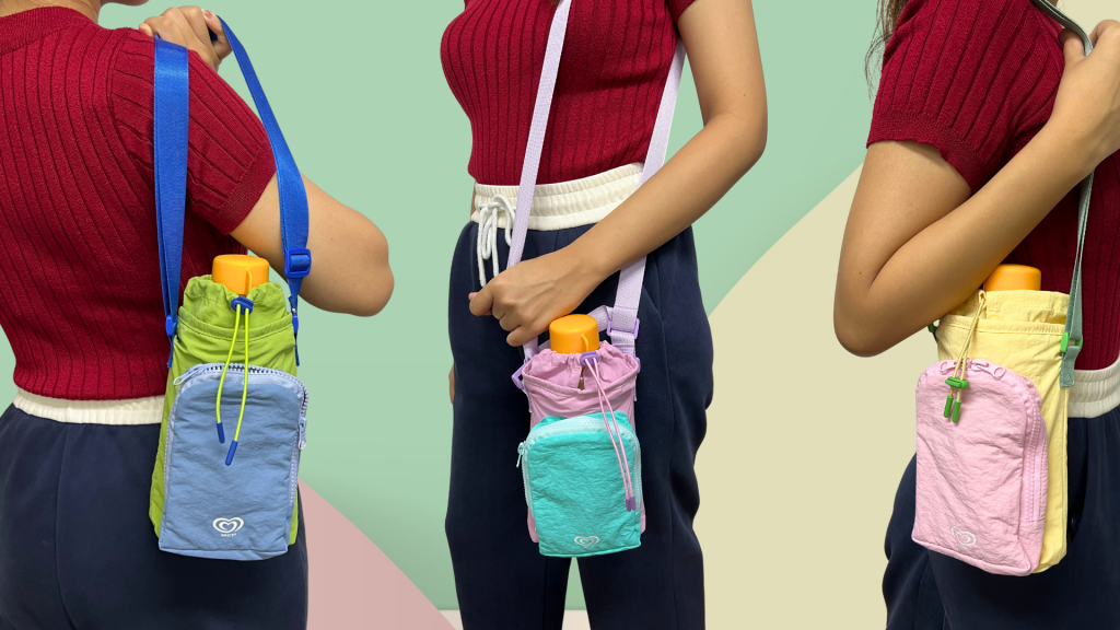 Wall’s branded bottle bag gift with purchase displayed at 7-Eleven Singapore