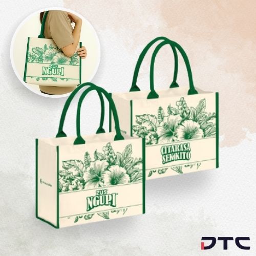 ZUS Ngupi Canvas Tote Bag - MY - (Green)