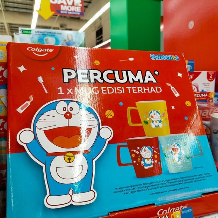 Colgate Doraemon Mugs - packaging box