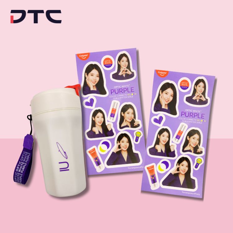 Colgate IU Tumbler with stickers, gwp in Vietnam