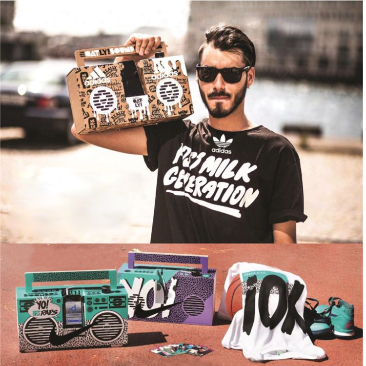 Cardboard Induction Boombox