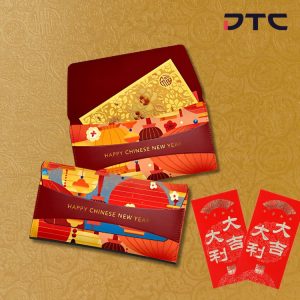 PU Leather Pouch; Chinese New Year red packet holder