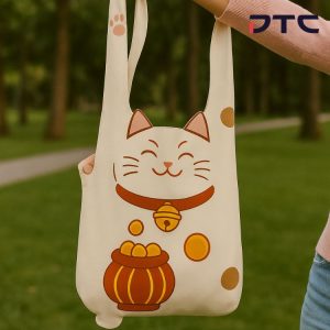Foldable Bag Fortune Cat design