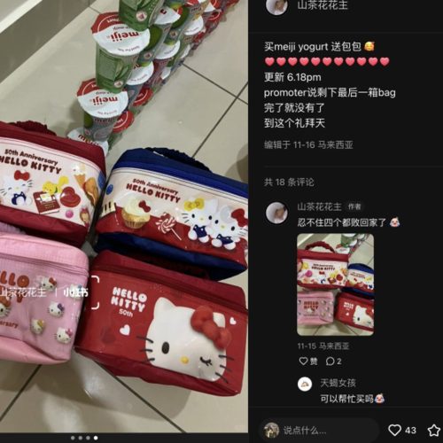 Hello Kitty Bag - Meiji Yogurt